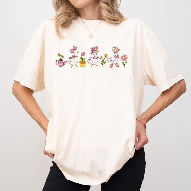 Cute Coquette Goose Comfort Colors Shirt Silliest Goose Loose Silly Ducks Funny Meme Goose Her Shirt Hoodie Sweatshirt
