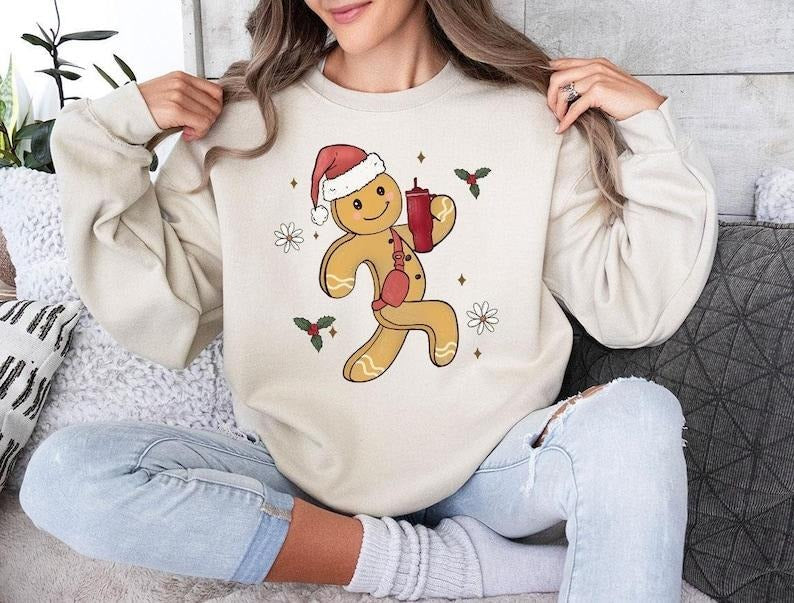 Cute Gingerbread Cookie Family Long Sleeve Funny Funny Xmas T-Shirts, Hoodie, Sweatshirt