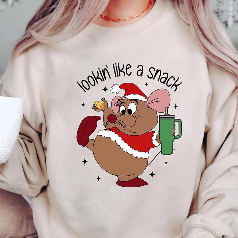 Cute Gus Gus Looking Like A Snack Christmas Crewneck Sweatshirt, Hoodie, T-shirt, Cute Christmas Gifts | PrintMintTees.com