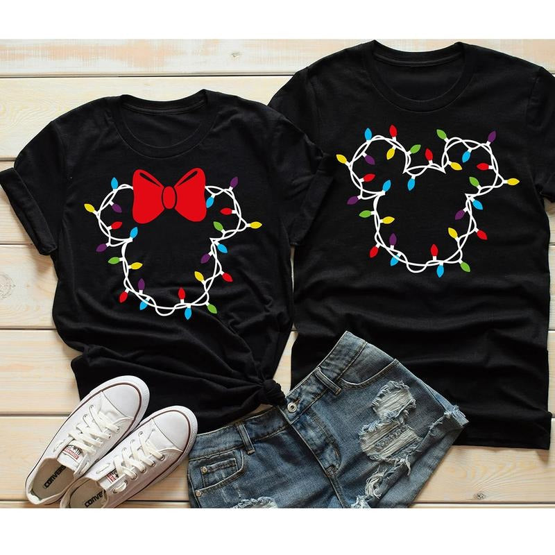 Cute Light Christmas Crewneck Sweatshirt, Hoodie, T-shirt | PrintMintTees.com