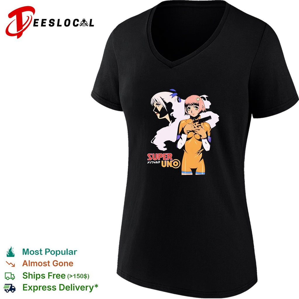 Cute Mezzo Forte holding pistol retro shirt