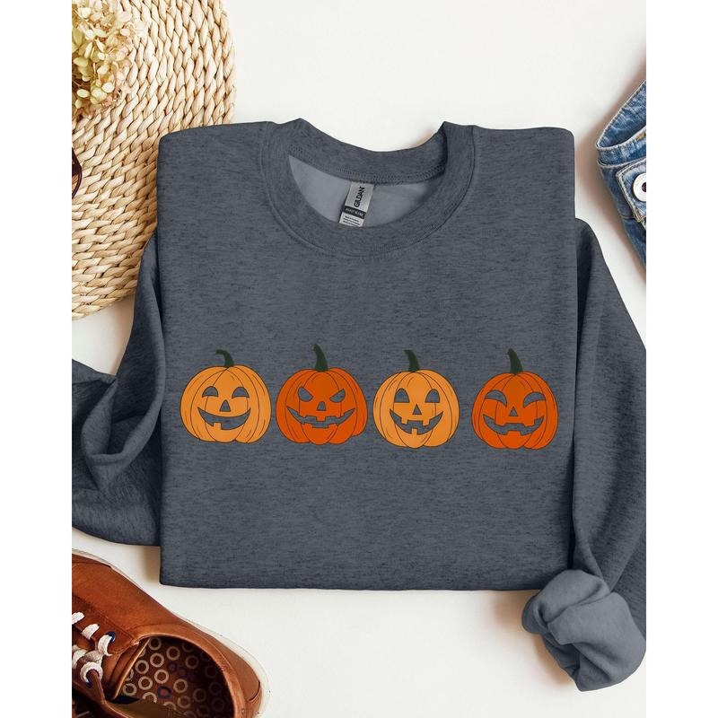 Cute Mini Pumpkins, Halloween, Retro, Fall, Autumn, Jack-o-lanterns Sweatshirt T-Shirts, Hoodie | PrintMintTees.com