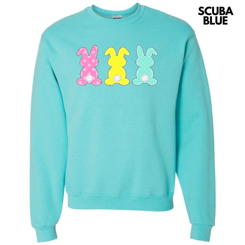 Cute Pattern Bunny Trio Sweatshirt 'NLB' Shirt Hoodie | PrintMintTees.com