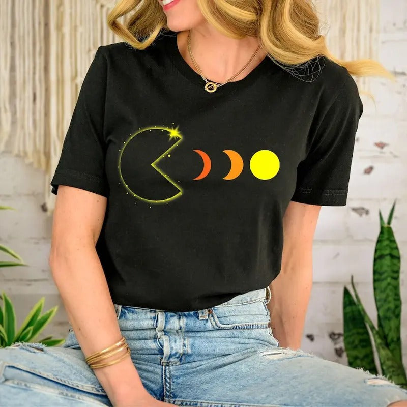 Cute Solar Eclipse 2024 Shirt, Unique Solar Eclipse Shirt, Solar Eclipse 2024 Shirt, April 8th Shirt Hoodie Sweatshirt