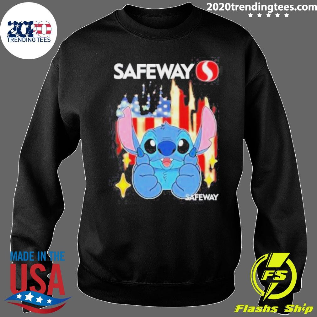 Cute Stitch Like Safeway Usa Flag Shirt