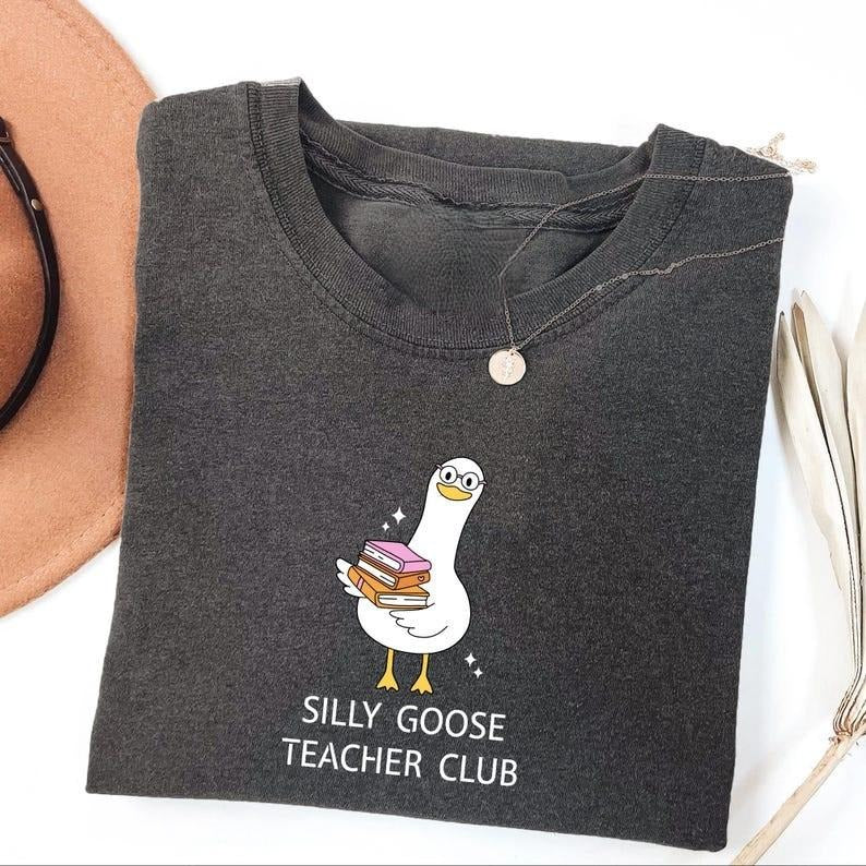 Cute Teacher Tshirt, Silly Goose Shirt, Back to School T-Shirt, Elementary School Teacher Funny Gift, Silly Goose Teacher...