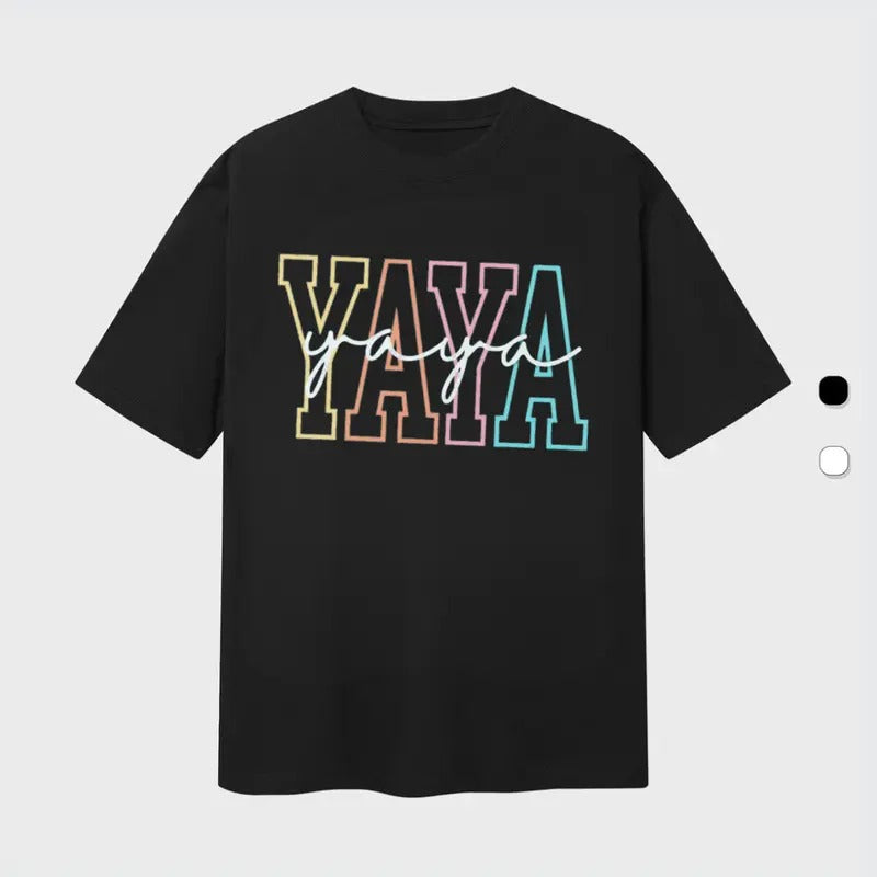 Cute Yaya Shirt, Gift For Yaya, Grandma Gift, Grandmother Shirt, Grandma Mimi Gigi Nana Hoodie Sweatshirt | PrintMintTees.com