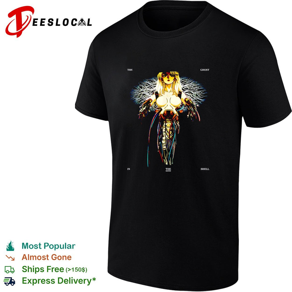 Cyborg woman rising from wires Ghost in the Shell shirt