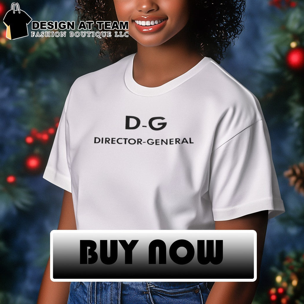 D G Director General logo shirt