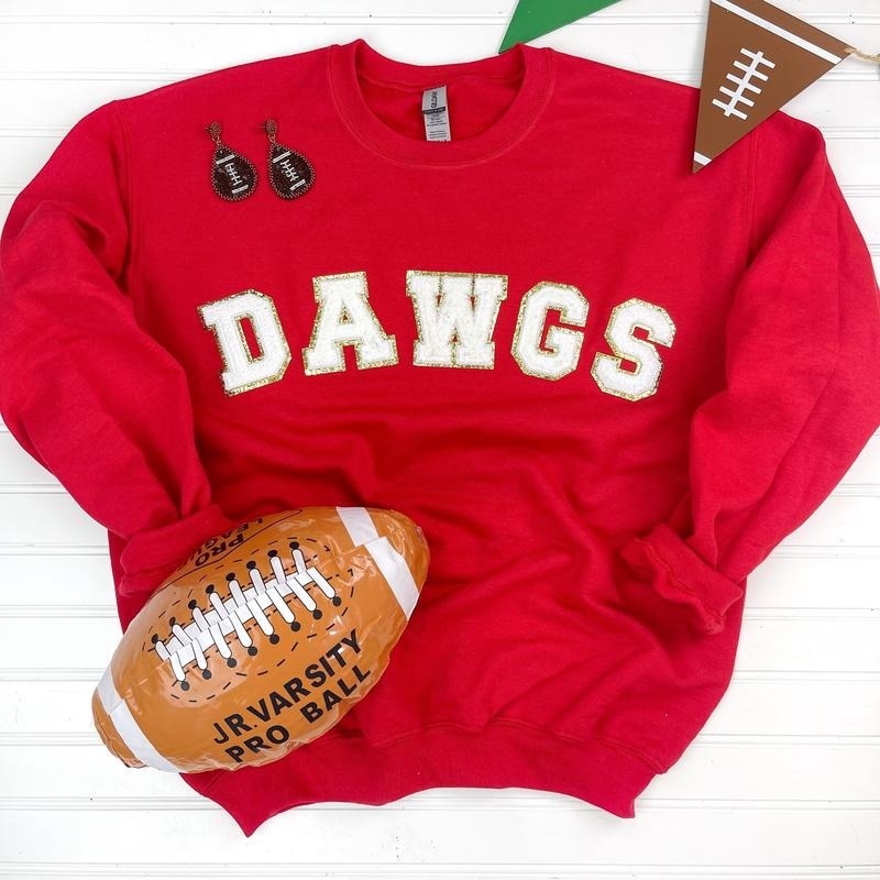 DAWGS Patch Sweatshirt *Final Sale* Shirt Hoodie | PrintMintTees.com