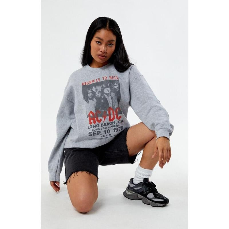 Junk Food AC DC Highway Tour Crew Neck T-Shirts, Hoodie, Sweatshirt