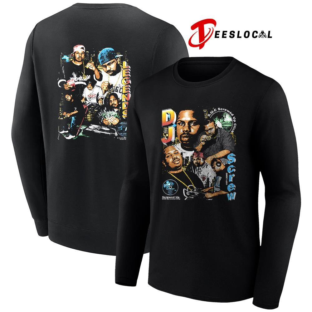 DJ Screw’s screwed up until the casket drop legends graphic shirt