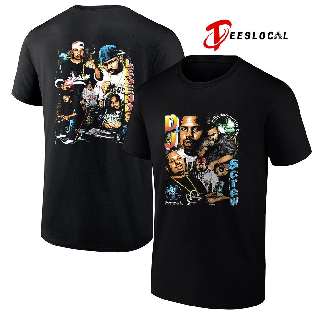 DJ Screw’s screwed up until the casket drop legends graphic shirt