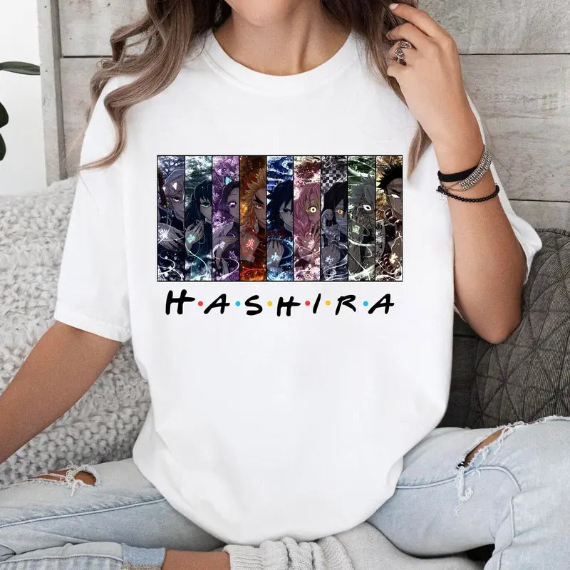 DM Characters Hashira Cool Shirt Crewneck Hoodie Comfort Cotton Sweatshirt | PrintMintTees.com