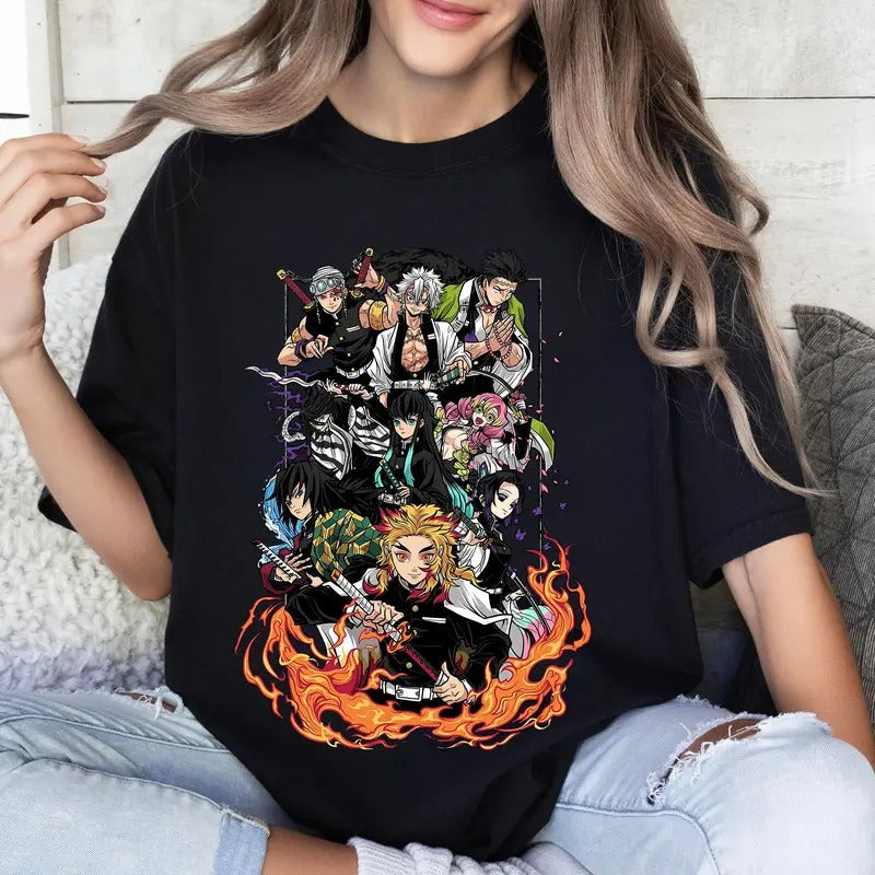 DM Hashira Characters Anime T-Shirts, Hoodie, Sweatshirt