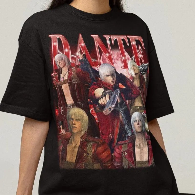 DMC Hunter Dante Gaming Retro Bootleg Japanese Videogame Husbando Shirt Game Shirt Anime Fans T-Shirts, Hoodie, Sweatshirt
