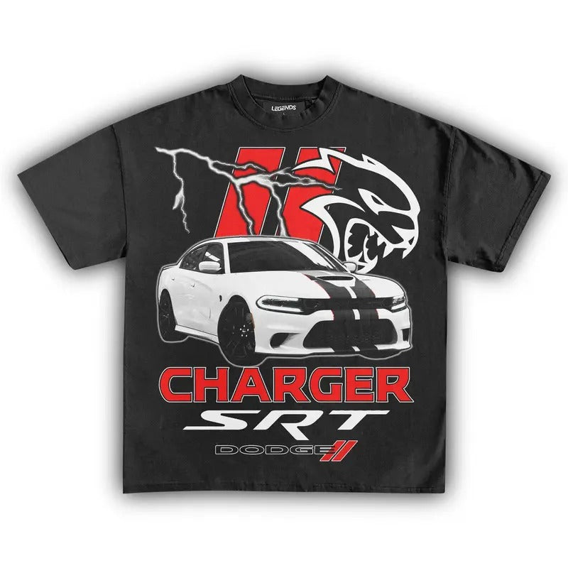 DODGE CHARGER SRT HELLCAT VINTAGE Streetwear Streetwear Womenswear Top Cotton Fashionstyle{N002}2 Shirt Hoodie Sweatshirt
