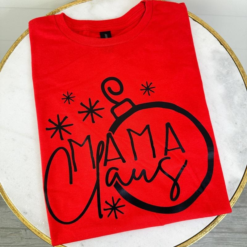 DOORBUSTER - Mama Claus Ornament T-Shirt *Final Sale* Hoodie Sweatshirt | PrintMintTees.com