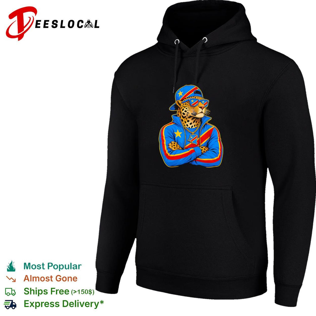 DR Congo cool leopard shirt