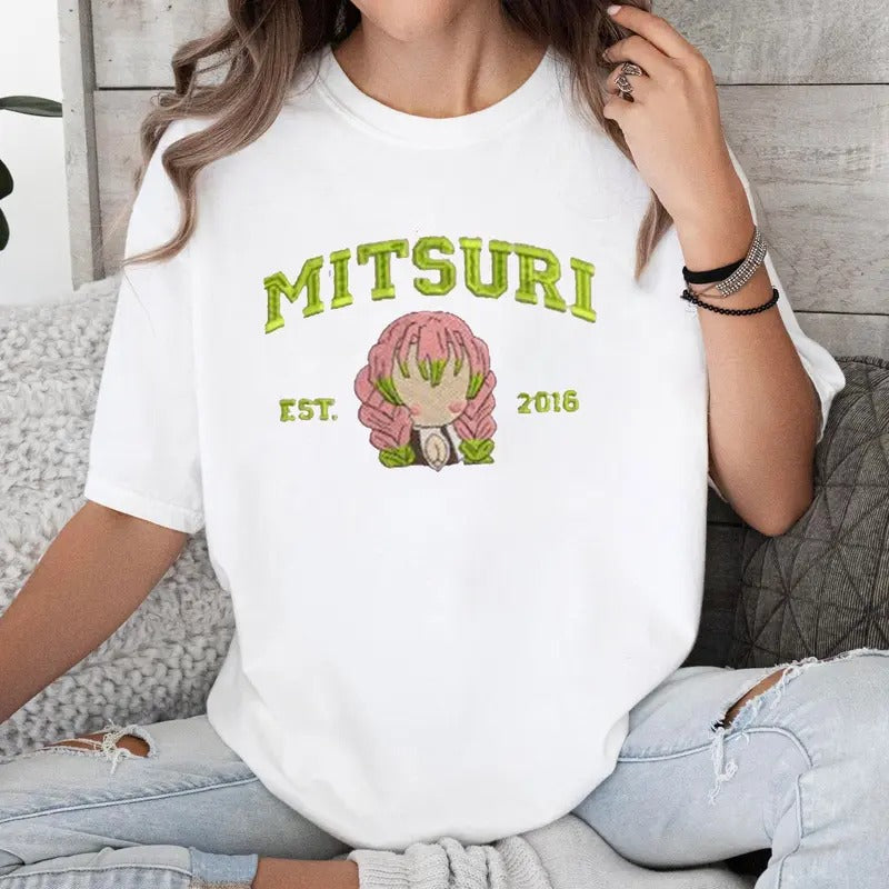 DS Hashira Anime Manga Characters Embroidery Shirt, Gift For Otaku Hoodie, Sweatshirt | PrintMintTees.com