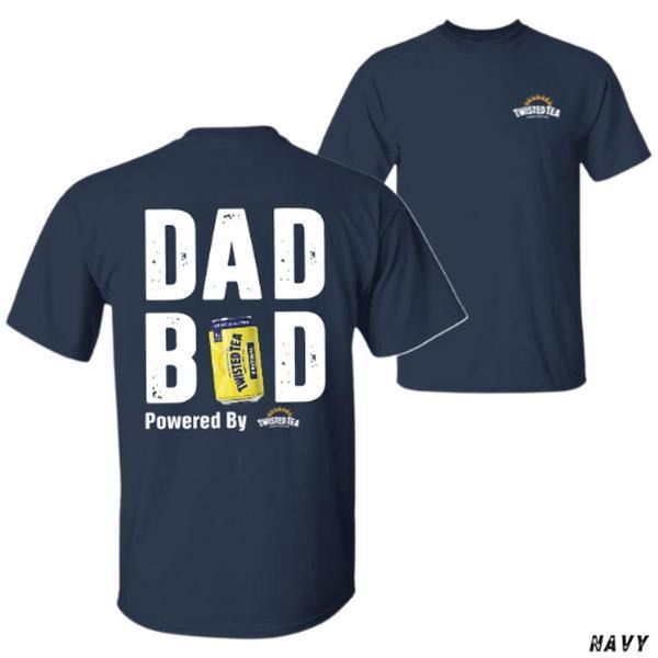 Dad Bod T-shirt - Funny Beer Can Design Featuring Twisted Tea Graphic Unisex - Gift For Dad