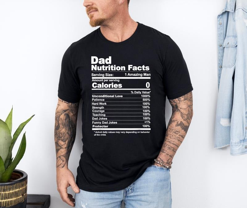 Dad Nutrition Facts Shirt, Funny Father's Day Shirt, Dad Shirt, Dad Gift, Dad Jokes Gift Hoodie Sweatshirt