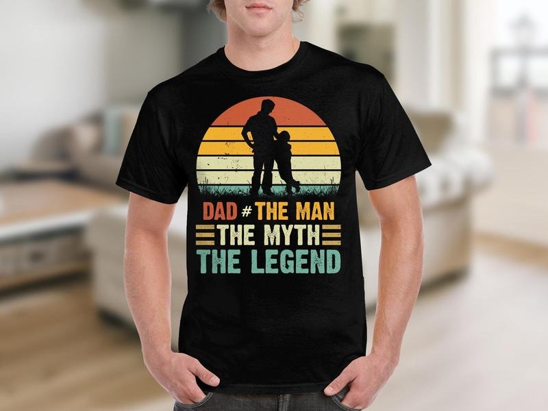 Dad The Man The Myth The Legend T-shirt Vintage Father's Day Gift Shirt Hoodie, T-shirt and sweater Sweatshirt