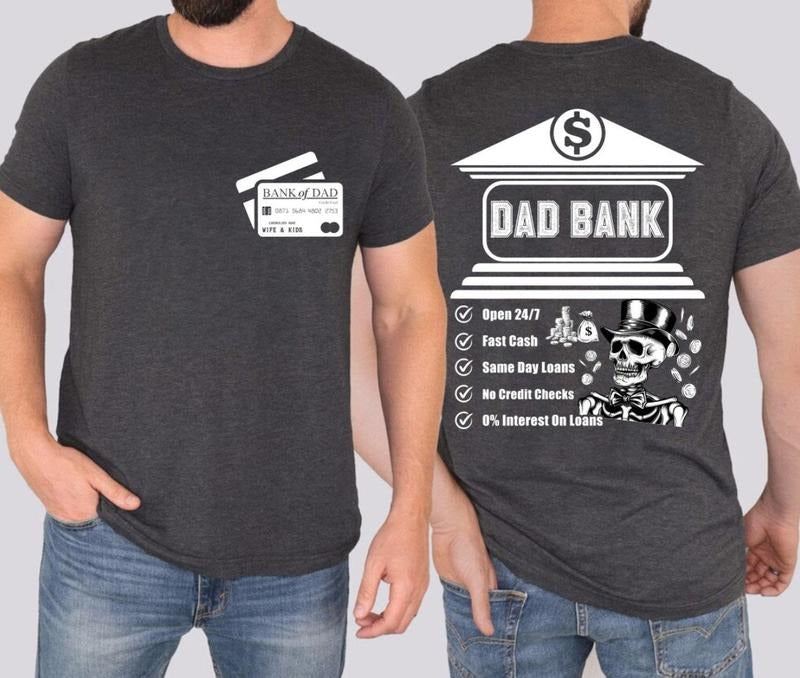 Dad bank shirt, funny dad shirt, fathers day shirt, dad of girls Hoodie Sweatshirt | PrintMintTees.com