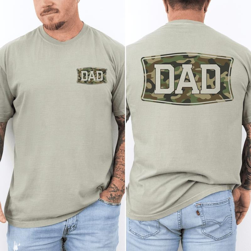 Dad, Camo, Camouflage, Father's Day, Husband, Guy Gift, Old School, Comfort Colors T-Shirt, Comfort Colors Tshirt, Men's...