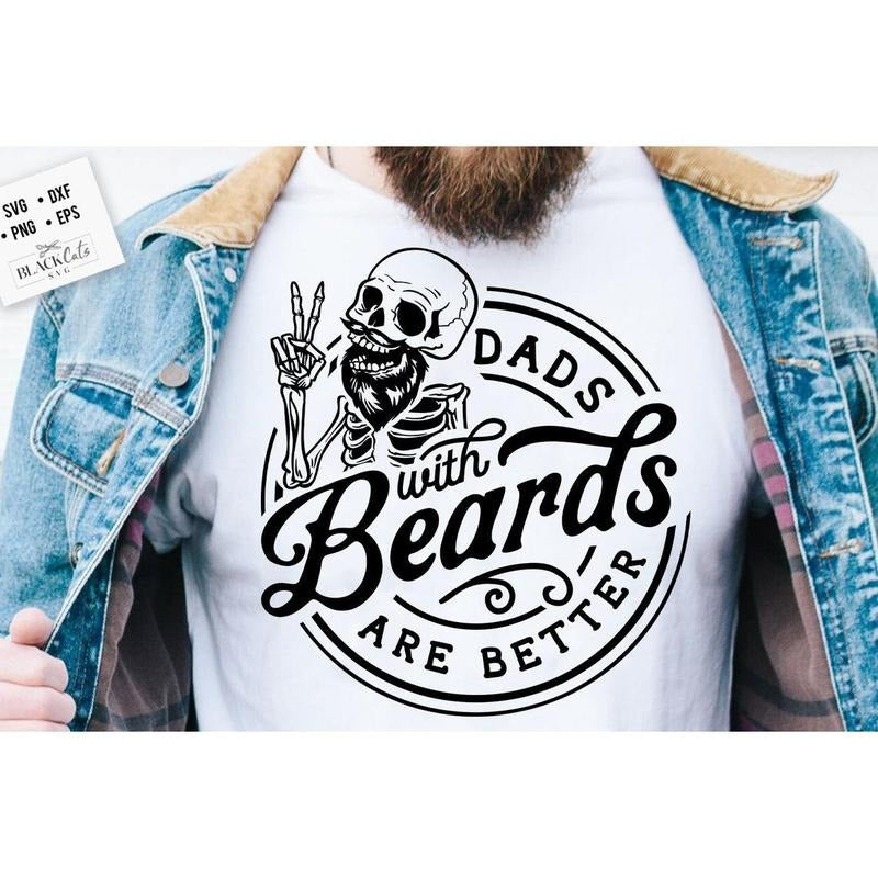 Dads with beards are better, Father's Day shirt Hoodie Sweatshirt | PrintMintTees.com