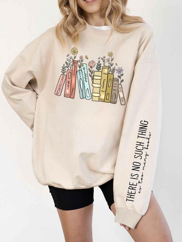 Daily Wear Literary Book Graphic Sweatshirt