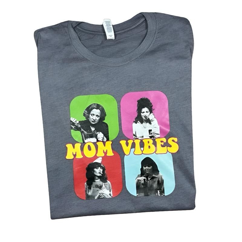 Daily Wear Mom Vibes Shirt, All-Season Clothing, Unisex Easy Fit, Printed in the USA, Charming Shirts for You, Perfect...