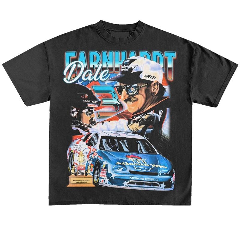 Dale Earnhardt T-Shirt 90s Vintage Graphic Tee Racing Shirt for Men Women Streetwear Menswear Top Hoodie Sweatshirt