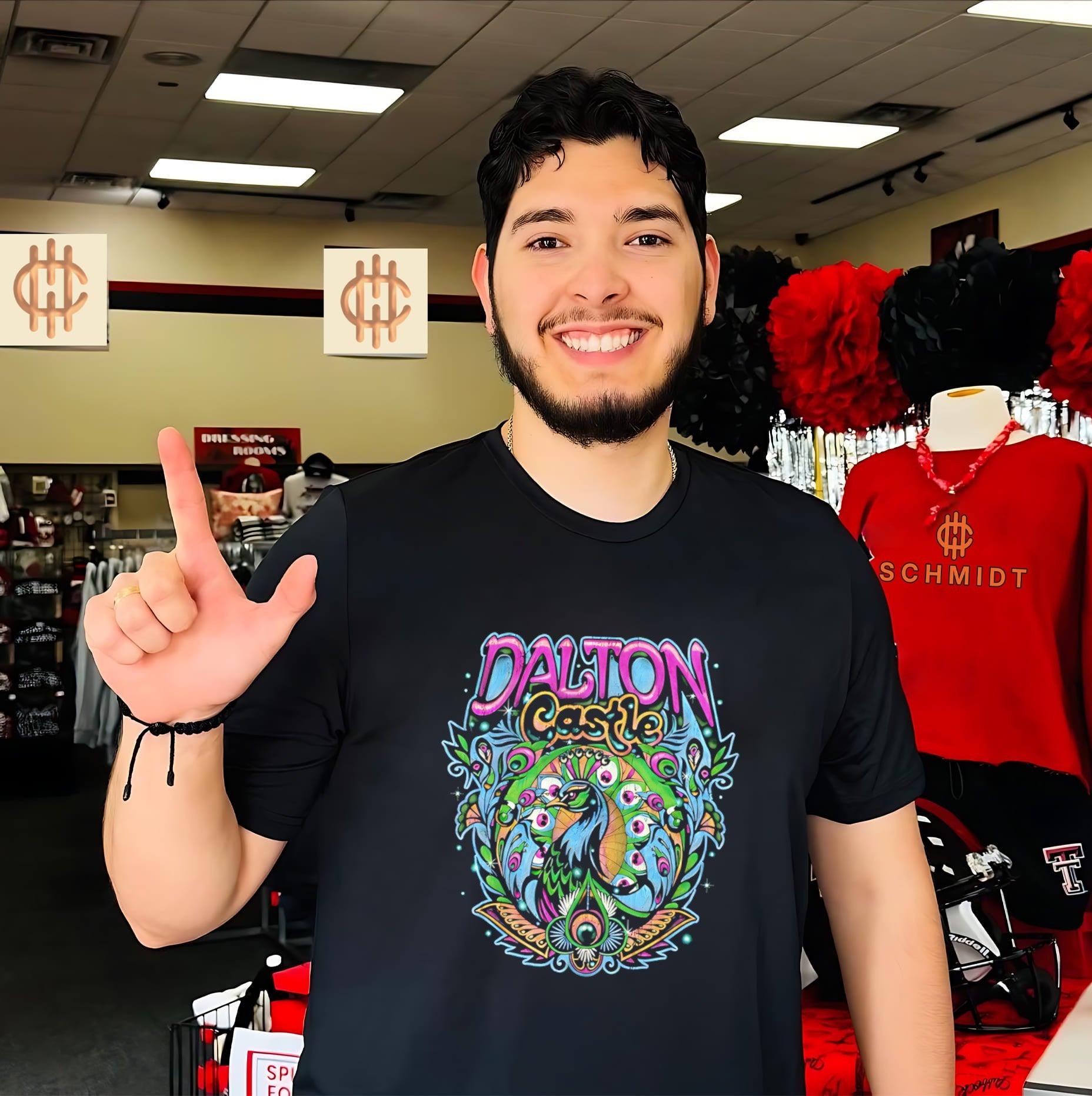 Dalton Castle Plumage artistic peacock shirt