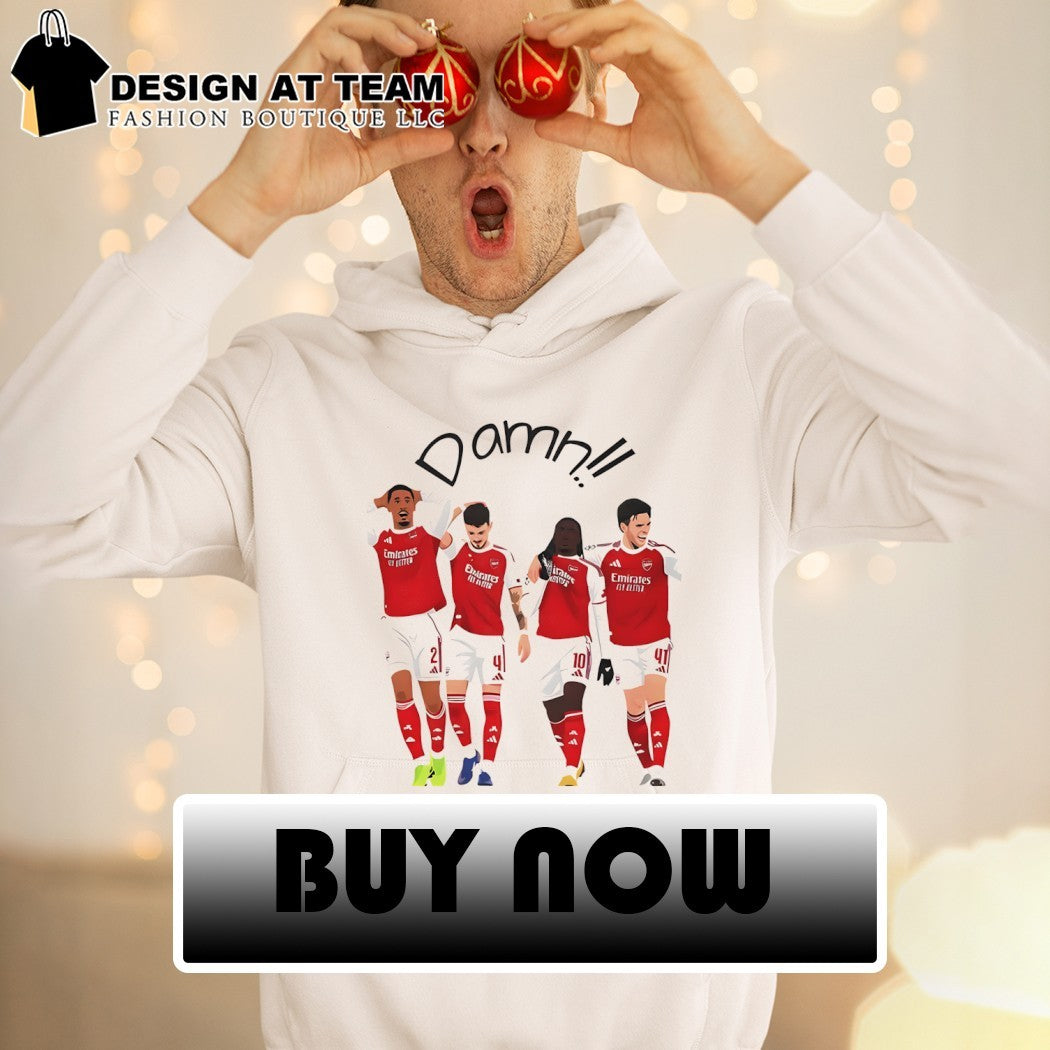 Damn Arsenal FC Big 4 Players cartoon shirt