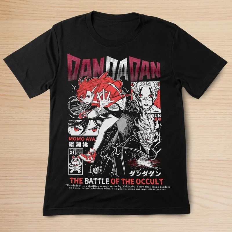 Dan Da Dan Anime Manga T-shirt, Manga Character Unique Cosplay Momo Anime Gift Hoodie, Sweatshirt | PrintMintTees.com