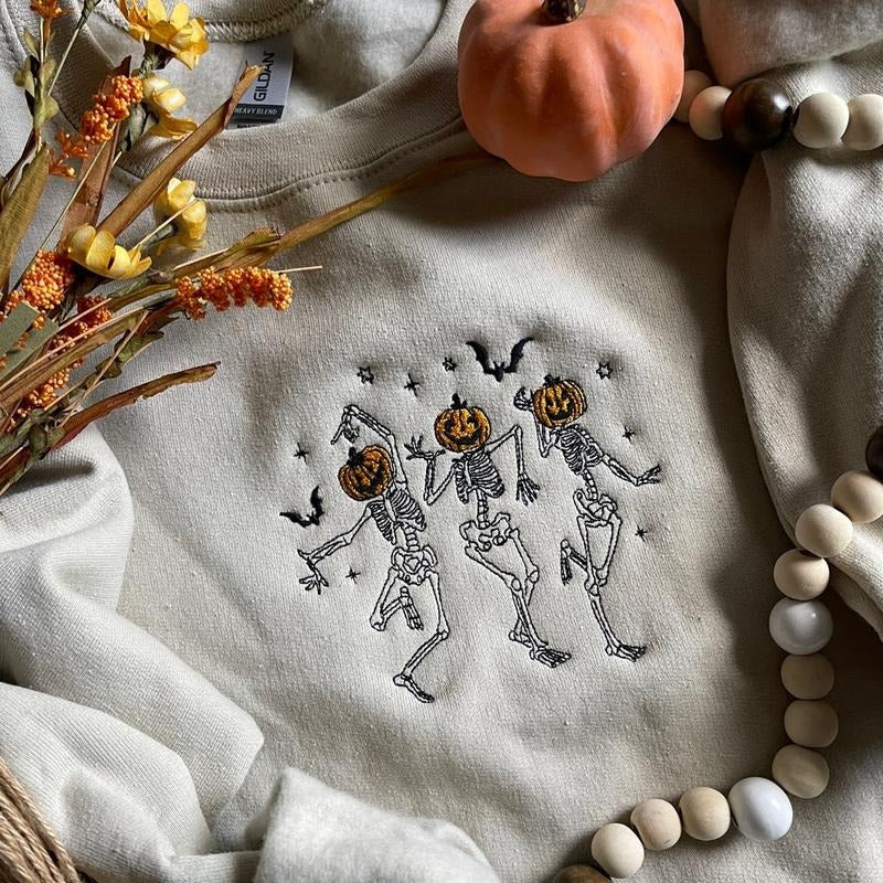 Dancing Skeleton Party Halloween Sweatshirt Shirt Hoodie | PrintMintTees.com