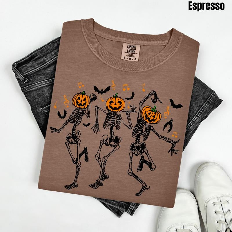 Dancing Skeleton Trio Comfort Colors T-Shirt 'NLB' Hoodie, Sweatshirt | PrintMintTees.com