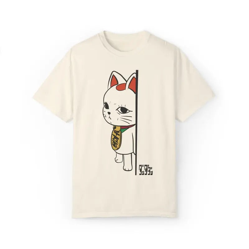 Dandadan Cat Anime Cute Funny Manga T-Shirt, Turbo Granny Tee, Kawaii Graphic Shirt, Humorous Top, Unique Gift for Anime...