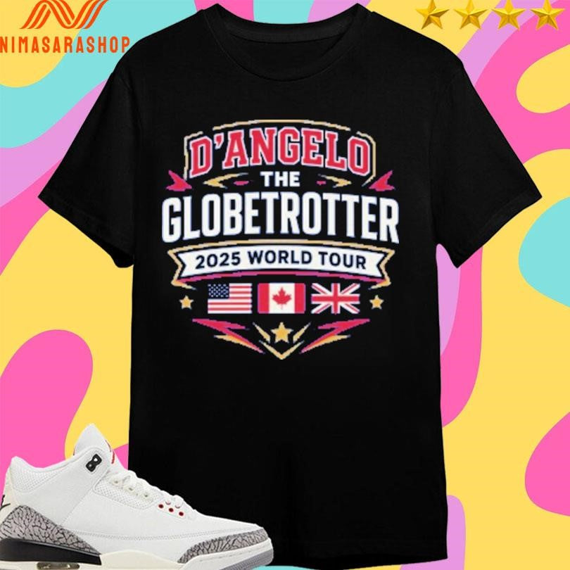 D’angelo The Globetrotter 2025 World Tour Shirts