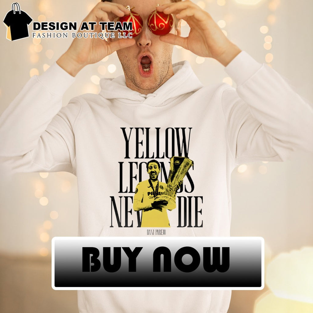 Dani Parejo Villarreal UEFA Europa League Yellow Legends Never Die shirt