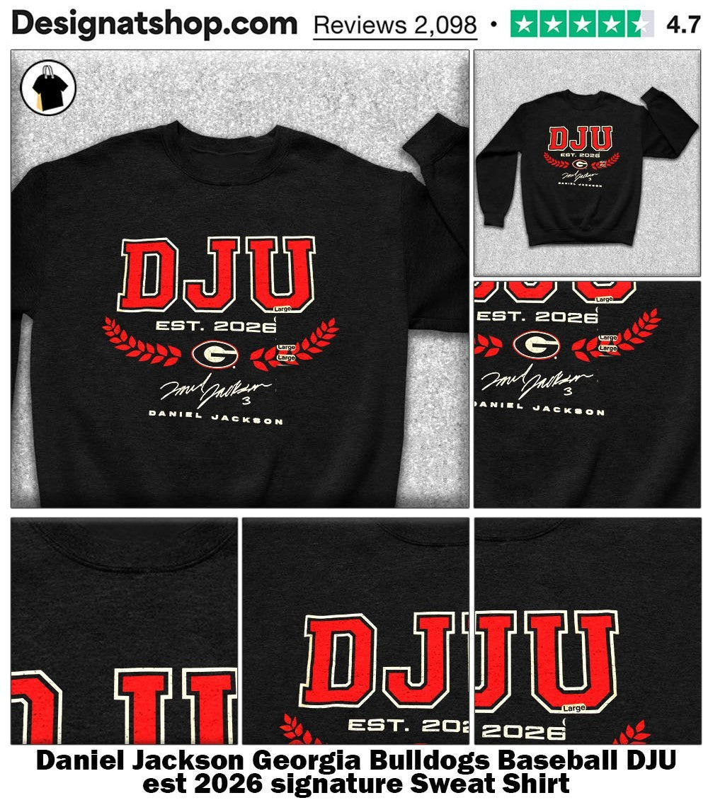 Daniel Jackson Georgia Bulldogs Baseball DJU est 2026 signature shirt