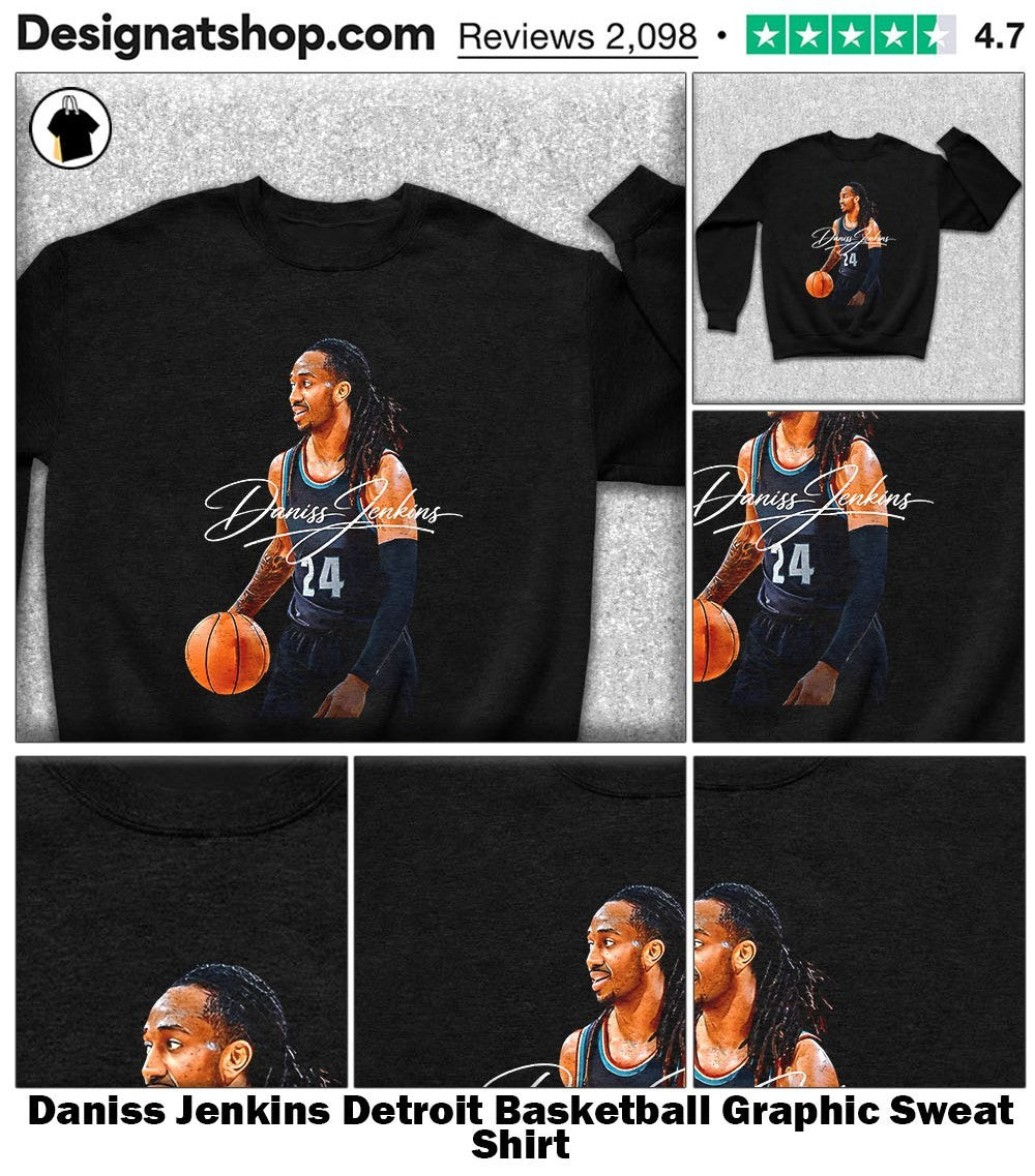 Daniss Jenkins Detroit Basketball Graphic shirt