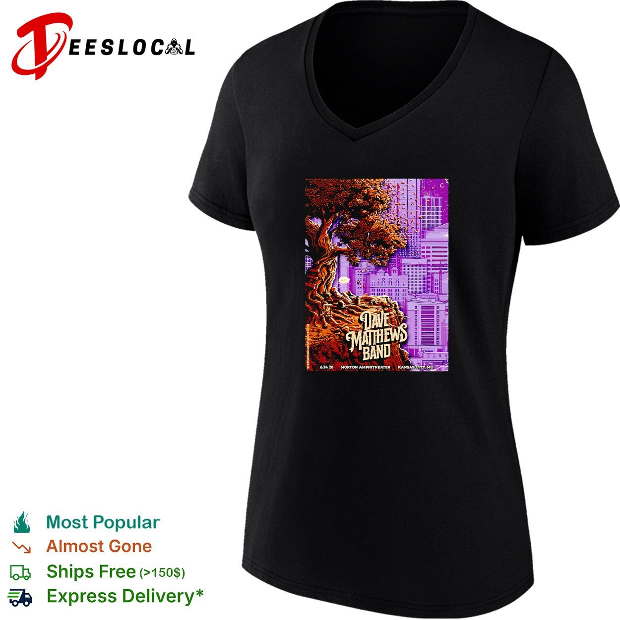 Dave Matthews Band Kansas City Missouri Morton Amphitheater On June 24 2026 shirt