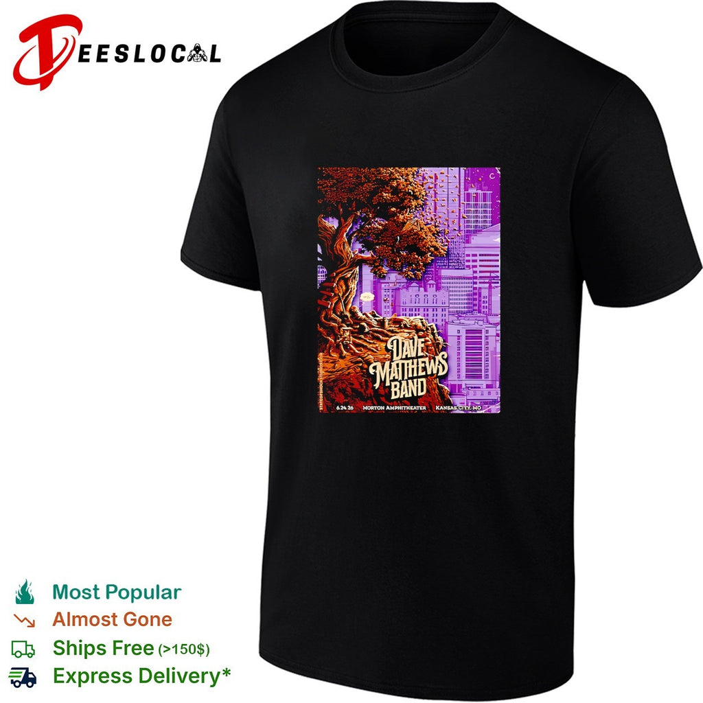 Dave Matthews Band Kansas City Missouri Morton Amphitheater On June 24 2026 shirt