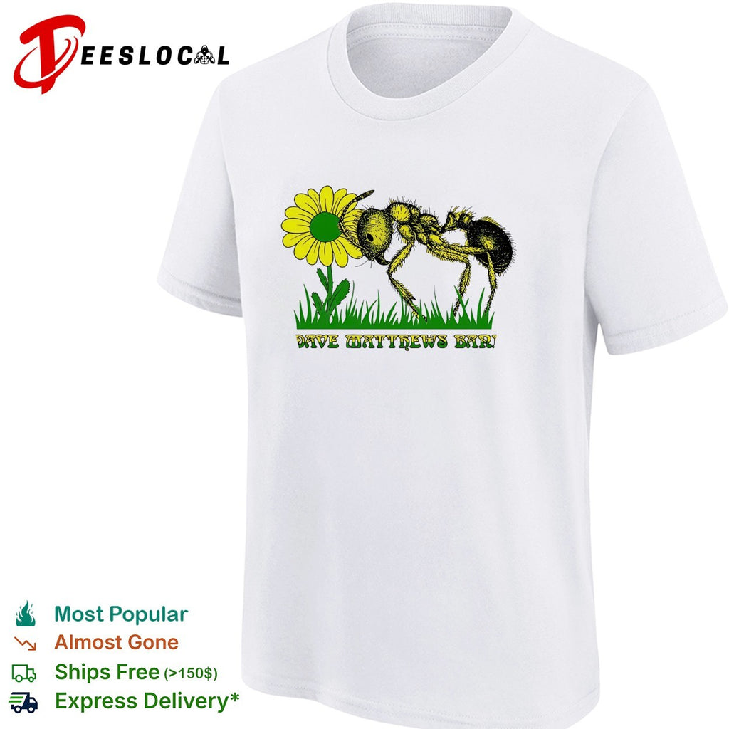 Dave Matthews Band ant and daisy shirt