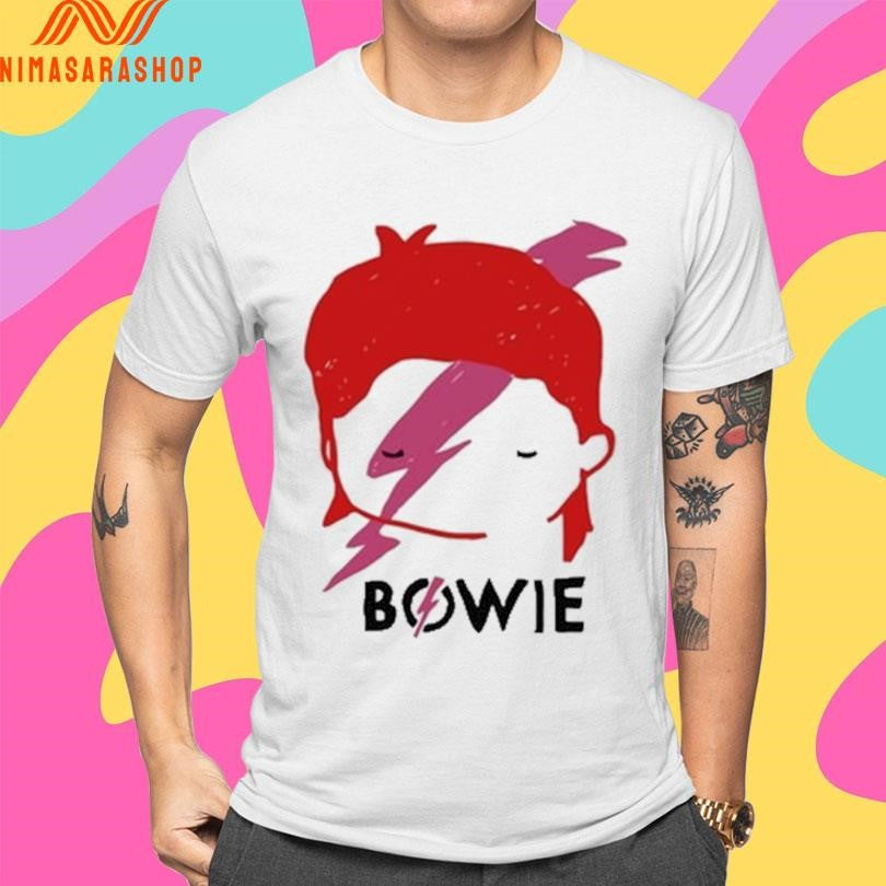 David Bowie Aladdin Sane Lightning Bolt Sketch Shirts