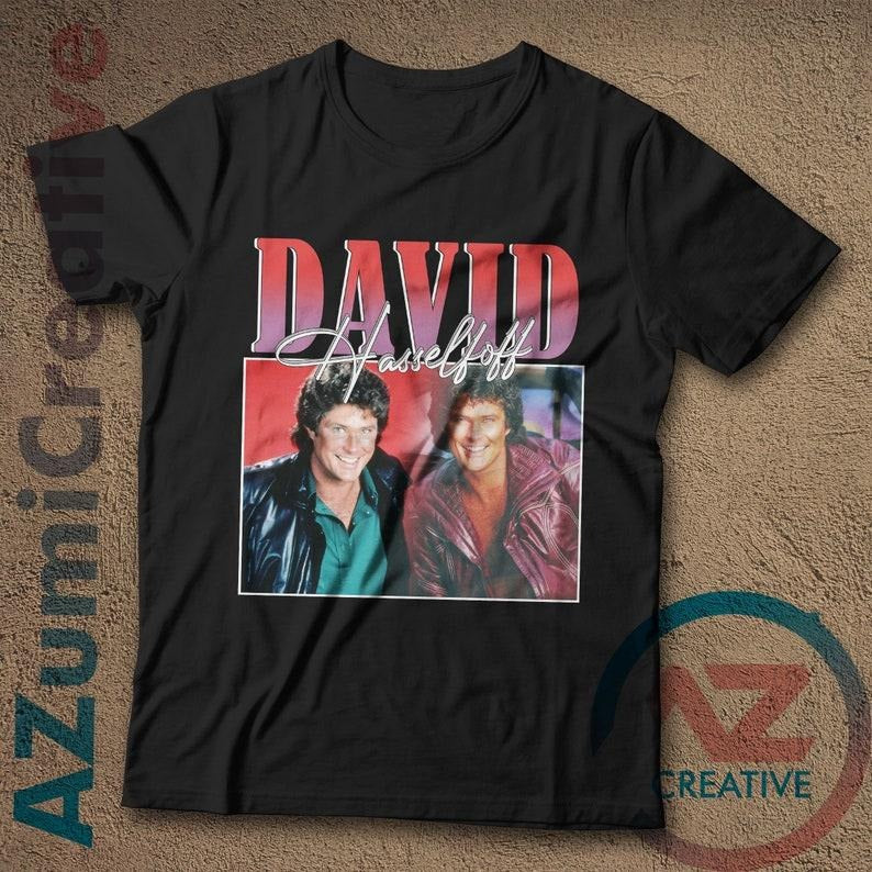 David hasselfoff shirt vintage 90s shirt vintage style kit knight rider shirt Hoodie Sweatshirt | PrintMintTees.com