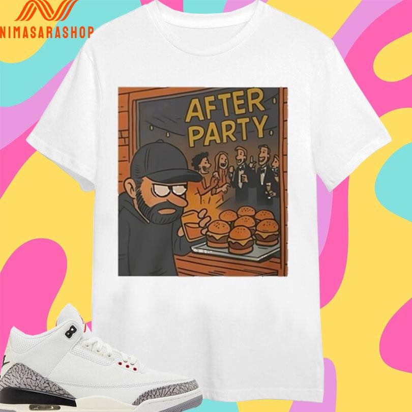 Dax Harwood Wearing After Party Burger Shirts