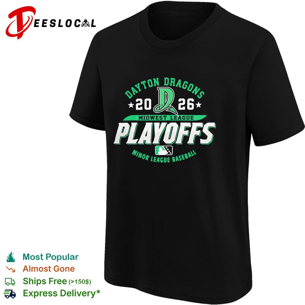 Dayton Dragons 2026 Midwest League Playoffs Minor League Baseball shirt